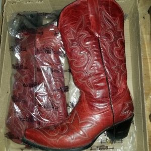 Corral Boots Women's Handcrafted Red Leather Boots